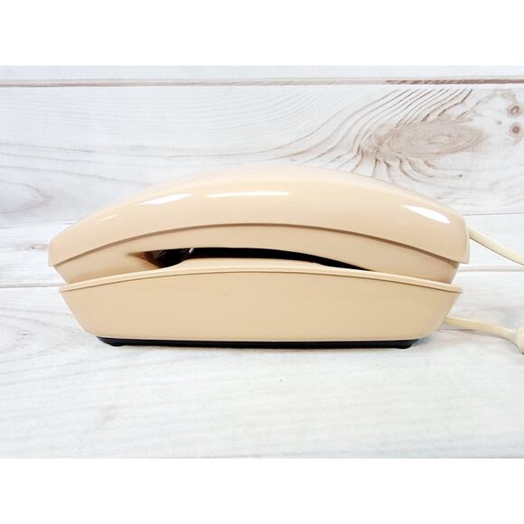 Vintage Pink Beige Trendline Trimline Rotary Dial Wall Phone Telephone TELW - Picture 2 of 16